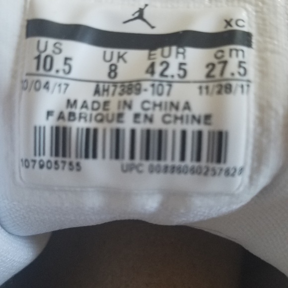 Air Jordan 1 Retro High Tan Toe White/Gold - 10.5 - Picture 5 of 7